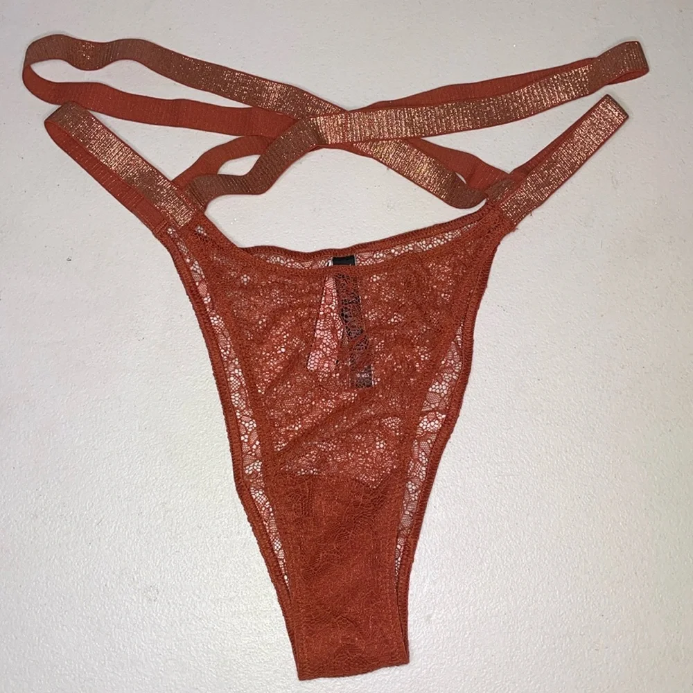 Victoria’s Secret Panties NEW Gorgeous Rust Color VS Lace Very Sexy Panty ♥️ - Picture 3 of 12